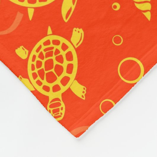 Schildkröte-Muster Fleecedecke (Ecke)