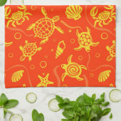 Schildkröte-Muster Geschirrtuch (Gefaltet)