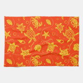 Schildkröte-Muster Geschirrtuch (Horizontal)