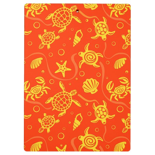 Schildkröte-Muster Klemmbrett (Rückseite)