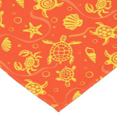 Schildkröte-Muster Kurzer Tischläufer (Ecke)