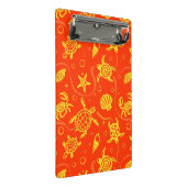 Schildkröte-Muster Mini Klemmbrett (Schrägansicht)