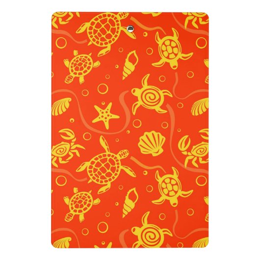 Schildkröte-Muster Mini Klemmbrett (Rückseite)