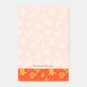 Schildkröte-Muster Post-it Klebezettel (Vorderseite)