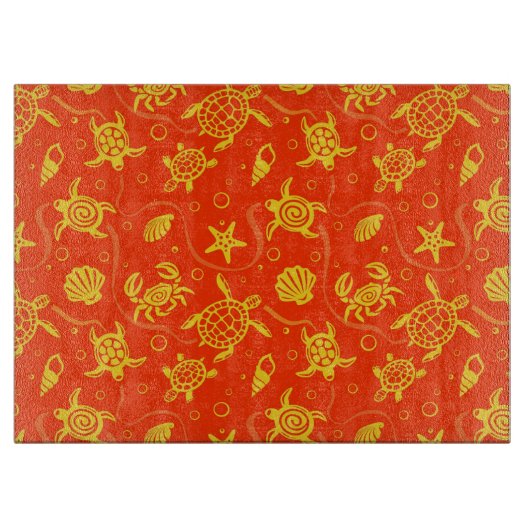 Schildkröte-Muster Schneidebrett (Vorderseite)