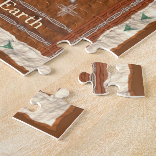 Schildkröte - Mutter Erde- Jigsaw-Puzzle mit Box Puzzle (Seite)