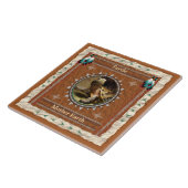 Schildkröte - Mutter-ErdKeramik-Fliese Fliese (Seite)