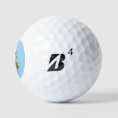 Schildkröte -Name/ Initial Golfbälle (Logo)