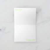 Schildkröte Notecard mit blauem Hintergrund Karte (Innenseite)