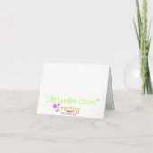 Schildkröte Notecard mit blauem Hintergrund Karte (Rückseite)