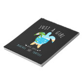 Schildkröte nur ein Mädchen, das Lieben Strand und Notizblock (Rotiert)