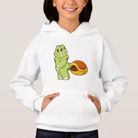 Schildkröte ohne Muschel Shy.PNG Hoodie (Vorderseite)