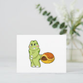 Schildkröte ohne Muschel Shy.PNG Postkarte (Stehend Vorderseite)