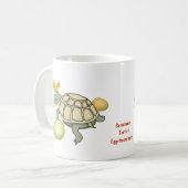 Schildkröte-Osterhase mit Eiern! Kaffeetasse (Vorderseite Links)
