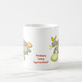 Schildkröte-Osterhase mit Eiern! Kaffeetasse (Mittel)