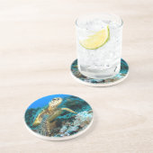 Schildkröte-Paare Sandstein Untersetzer (Seite)