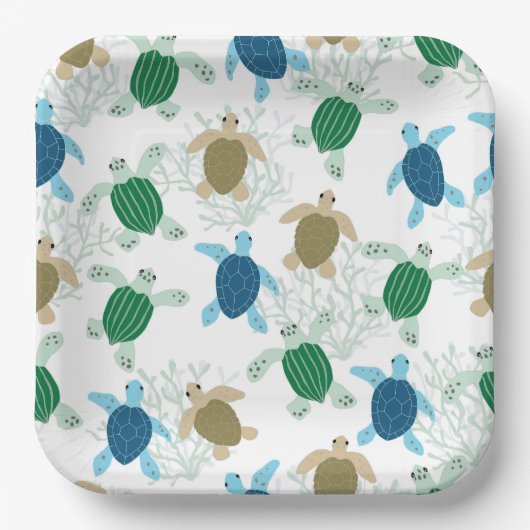 Schildkröte  pappteller (Vorderseite)