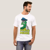 Schildkröte-Polizei T-Shirt (Vorne ganz)