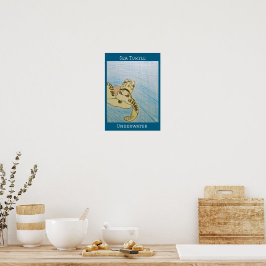 Schildkröte Poster (Küche)