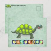 Schildkröte Postkarte (Vorne/Hinten)