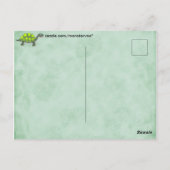 Schildkröte Postkarte (Rückseite)