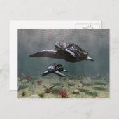 Schildkröte Postkarte (Vorne/Hinten)