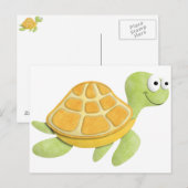 Schildkröte Postkarte (Vorne/Hinten)