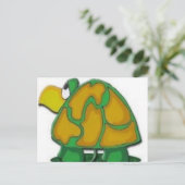 Schildkröte Postkarte (Stehend Vorderseite)