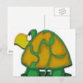 Schildkröte Postkarte (Vorne/Hinten)