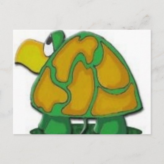 Schildkröte Postkarte (Vorderseite)