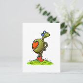 Schildkröte Postkarte (Stehend Vorderseite)
