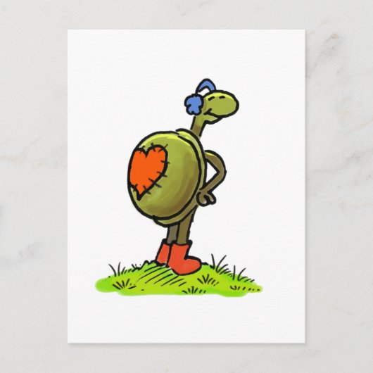 Schildkröte Postkarte (Vorderseite)