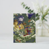 Schildkröte Postkarte (Stehend Vorderseite)