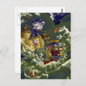 Schildkröte Postkarte (Vorne/Hinten)