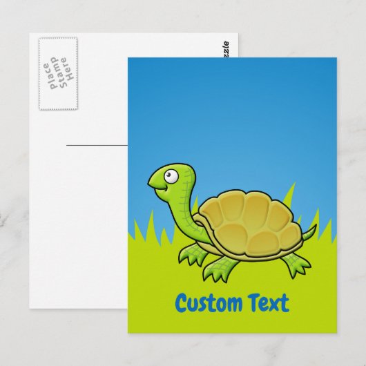 Schildkröte Postkarte (Vorne/Hinten)