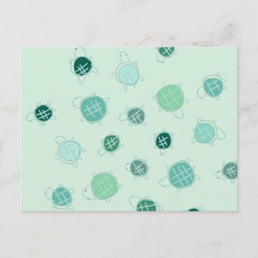Schildkröte Postkarte (Vorderseite)