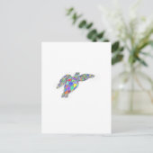 Schildkröte Postkarte (Stehend Vorderseite)