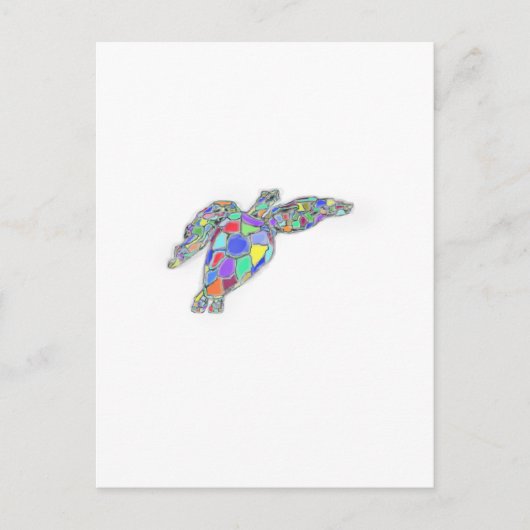 Schildkröte Postkarte (Vorderseite)
