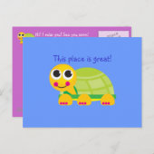 Schildkröte Postkarte (Vorne/Hinten)