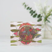 Schildkröte Postkarte (Stehend Vorderseite)