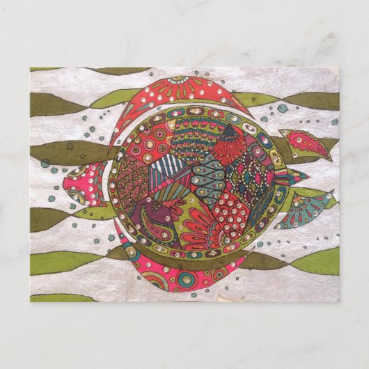 Schildkröte Postkarte (Vorderseite)