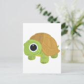 Schildkröte Postkarte (Stehend Vorderseite)