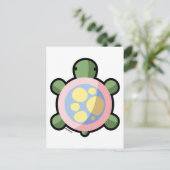 Schildkröte Postkarte (Stehend Vorderseite)