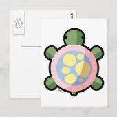 Schildkröte Postkarte (Vorne/Hinten)