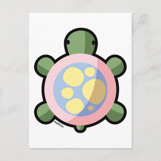 Schildkröte Postkarte (Vorderseite)