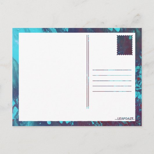 Schildkröte Postkarte (Rückseite)