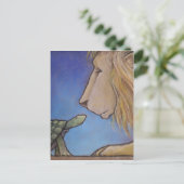 Schildkröte Postkarte (Stehend Vorderseite)