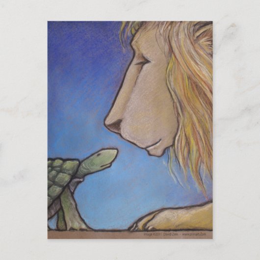 Schildkröte Postkarte (Vorderseite)