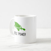 Schildkröte-Power-Tasse Kaffeetasse (Vorderseite Links)