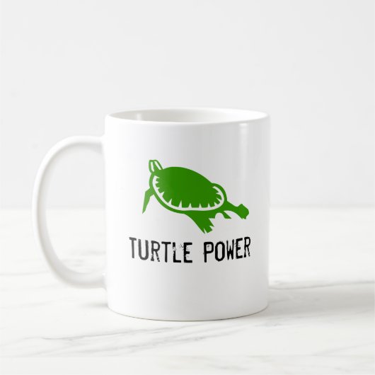 Schildkröte-Power-Tasse Kaffeetasse (Links)